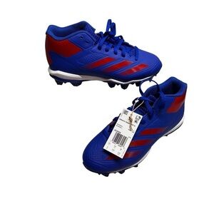 Adidas Adizero Impact MD K Blue Red Baseball Cleats Boy’s Sizes 3 and 3.5